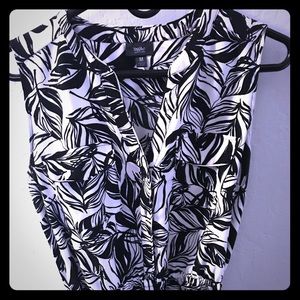 Mossimo Mid-length Black/White Print Dress